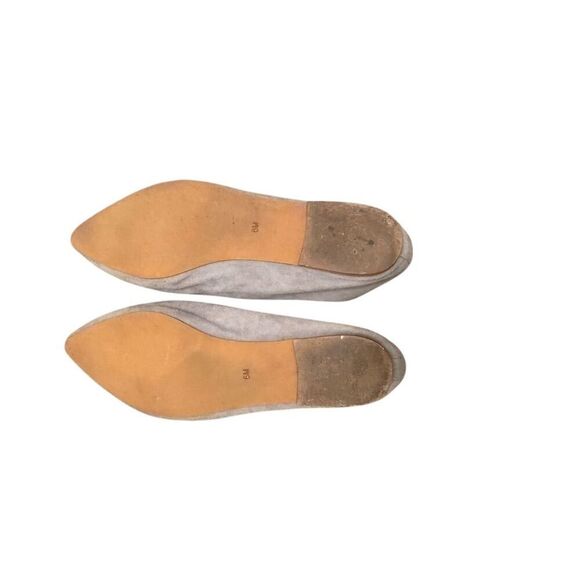 Jeffrey Campbell Women's Gray Suede Pointed Toe Flats Size 6 - Picture 8 of 9